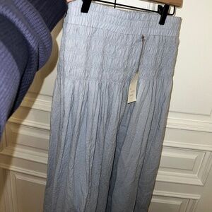 a new day maxi smocked light blue skirt